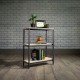 Industrial Style Oak Bookcase - 2 or 4 Shelf